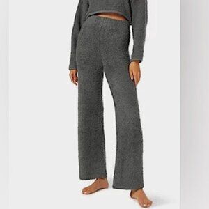 Skims Teddy Fleece Pants Womens Small Medium Gray Cozy Pull On Stretch